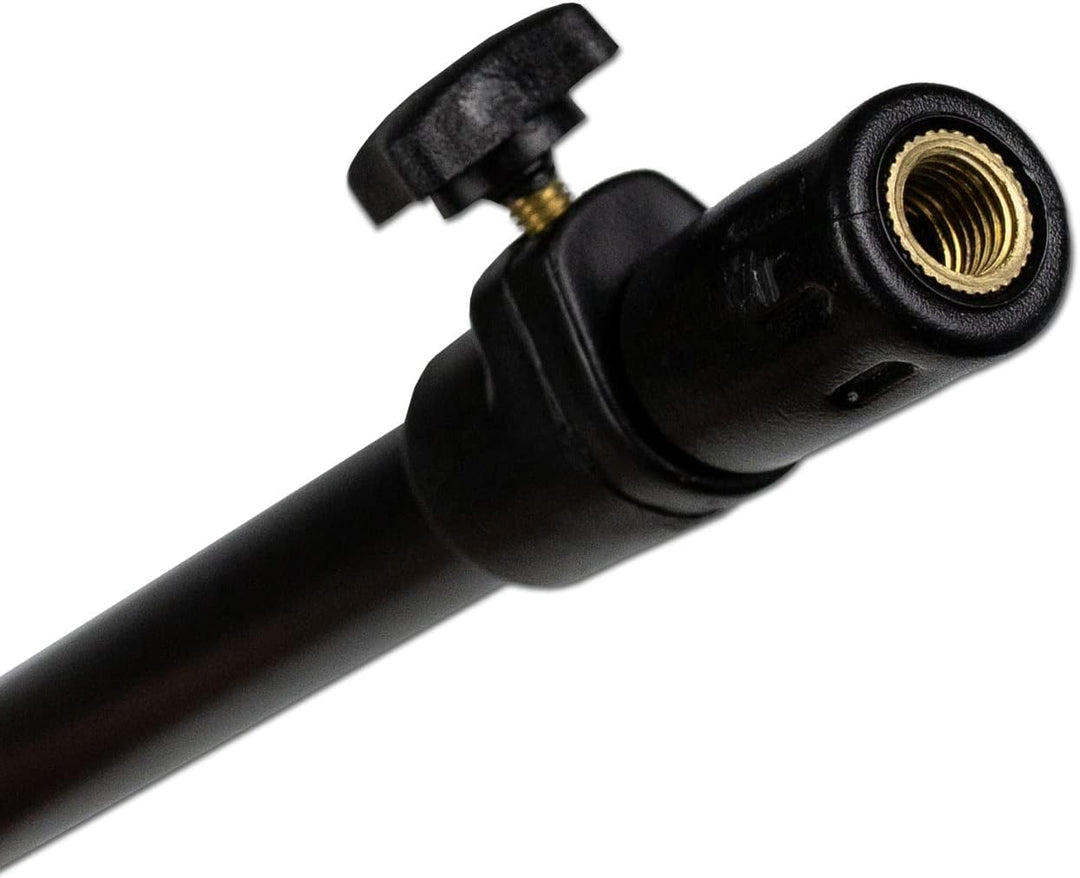 4 Stück Rutenhalter Bankstick Drill Alu 50-90cm schwarz Rodpod Rutenauflage Erdspeer