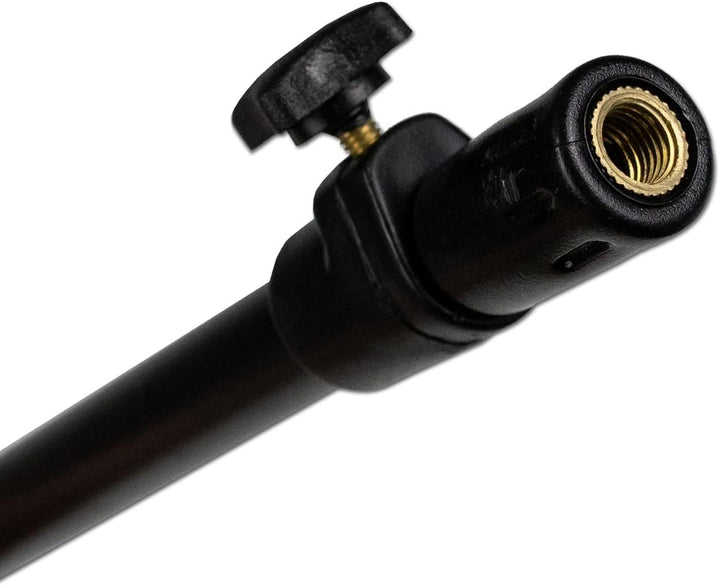 4 Stück Rutenhalter Bankstick Drill Alu 50-90cm schwarz Rodpod Rutenauflage Erdspeer
