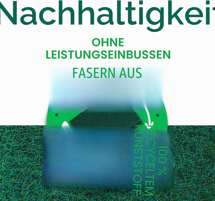 Scotch-Brite Scour Pad Robuste Scheuerschwämme für Küche und Geschirr, Gusseisen, Grün, 30 30 Pads S