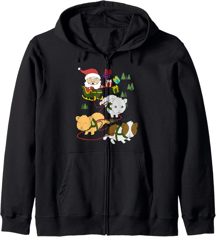 Meerschwein Weihnachts Kapuzenjacke