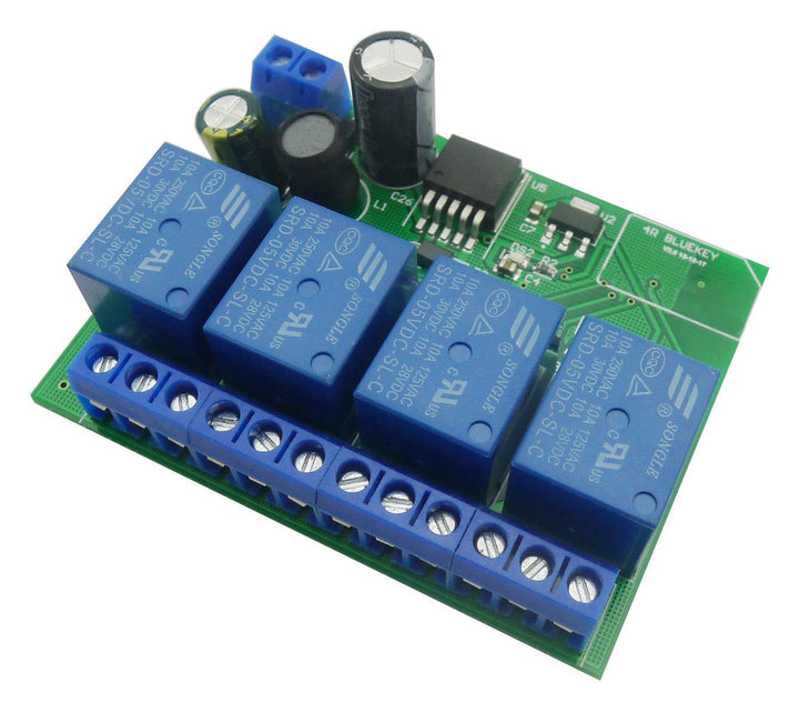 Aihasd 4 Channel 12V Relay Module Bluetooth 4.0 BLE Switch for Apple Android Phone IOT 4 Channel Rel
