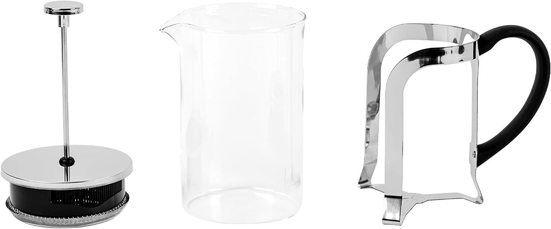 French Press 800 ml - Glas Kaffeebereiter Mit Pressstempel, Cafetiere Für Kaffee, Tee Und Kräuter, K