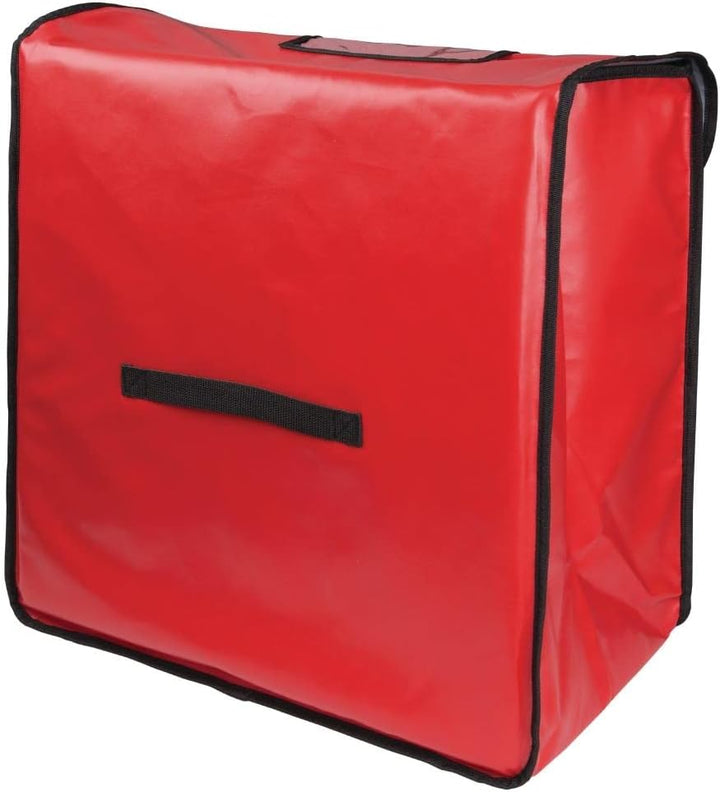 Vogue Large Hot Food Pizza Liefertasche, Rot, Material: Polyester und gepolsterte Isolierung, 305 x