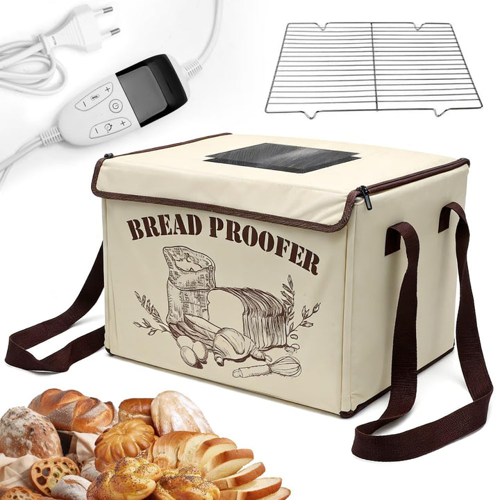 Brot Gärbox Sauerteig, Gärbox mit heizung für Brotteig Faltbare Teiggärbox Brot Gärschrank Einstellb