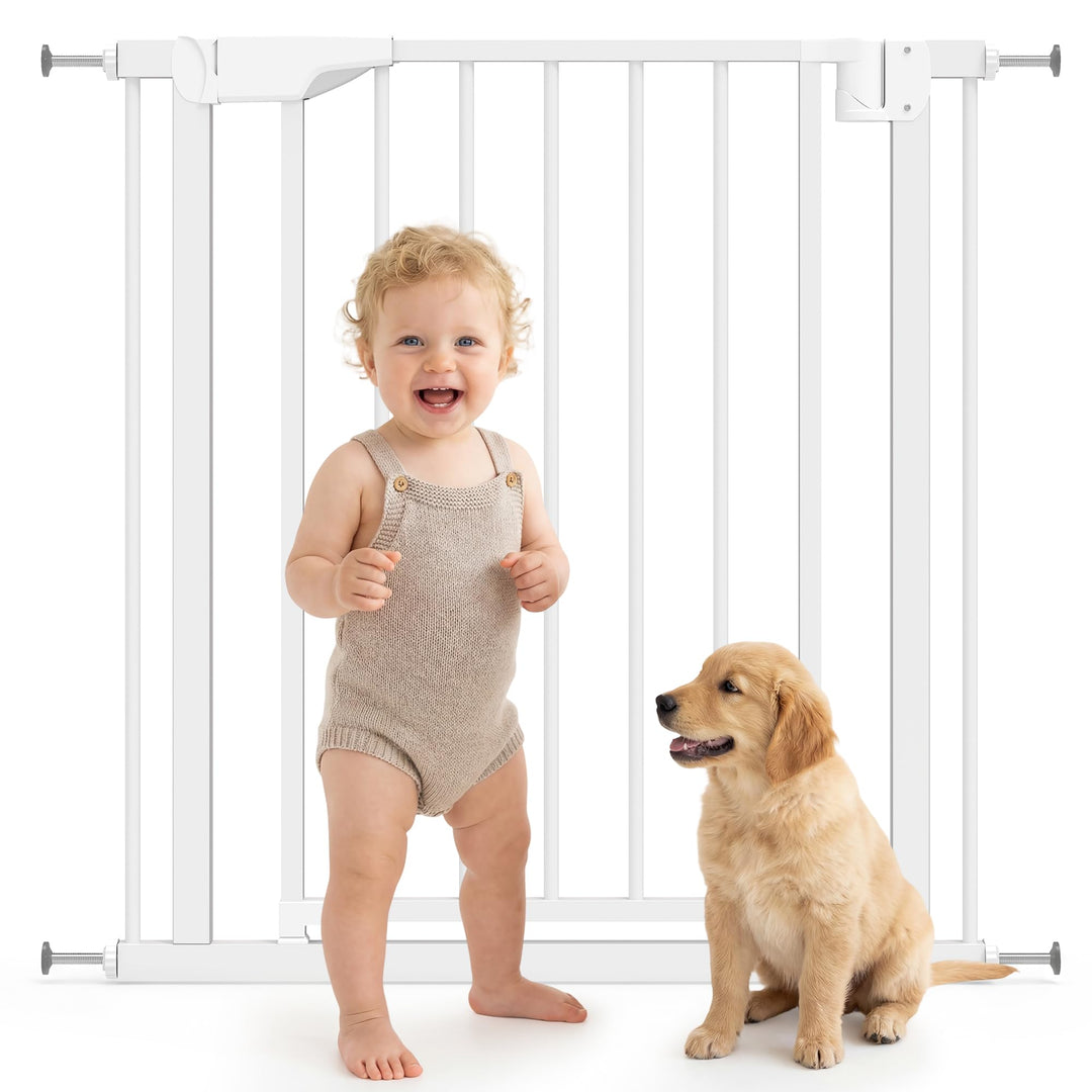 PawHut Treppenschutzgitter Absperrgitter Hund Schutzgitter ohne Bohren 76-82 x 76 cm Türschutzgitter