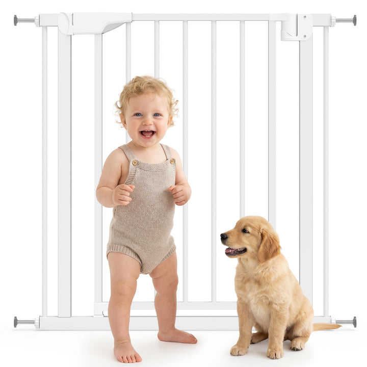 PawHut Treppenschutzgitter Absperrgitter Hund Schutzgitter ohne Bohren 76-82 x 76 cm Türschutzgitter