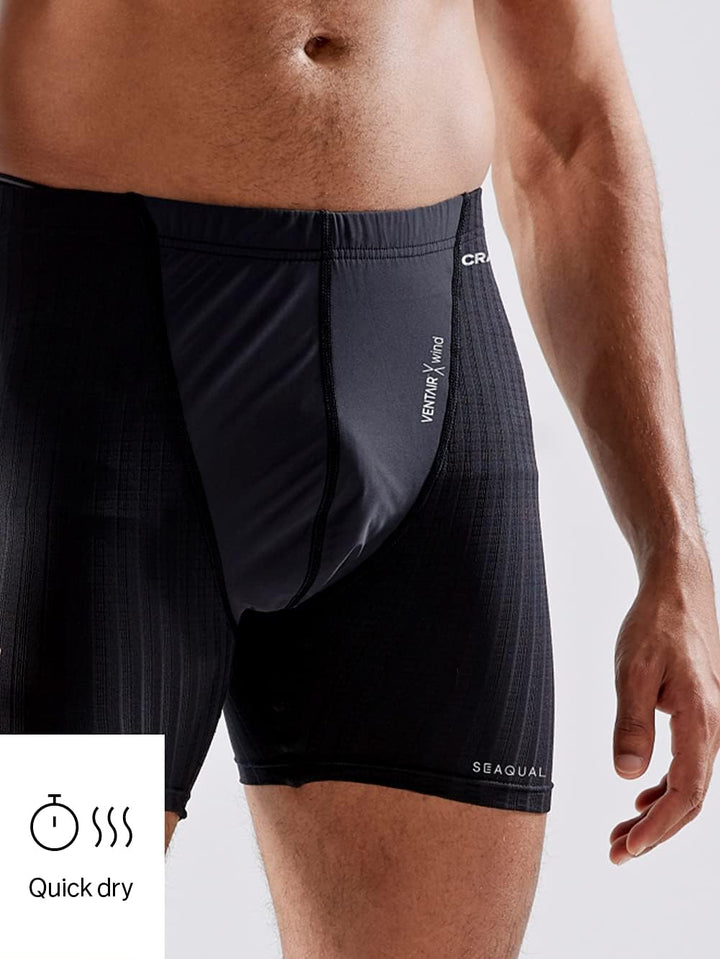 Craft Herren Active Extreme X Wind Boxer M Hose XXL Schwarz/Granit, XXL Schwarz/Granit