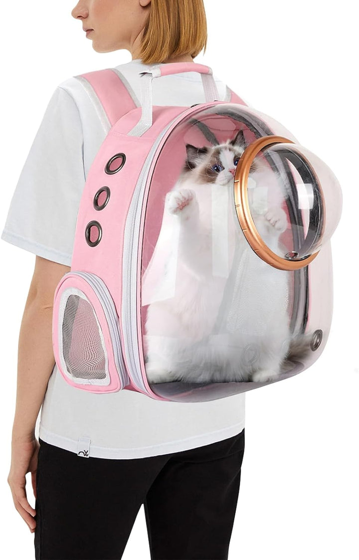 PETCUTE Haustier Rucksack Raumkapsel,Atmungsaktive Wärme Proof,Katzen Rucksack Träger mit Sicherheit