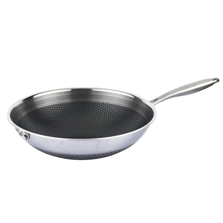 Cheffinger Wok-Pfanne aus Edelstahl, Ø32cm Induktion