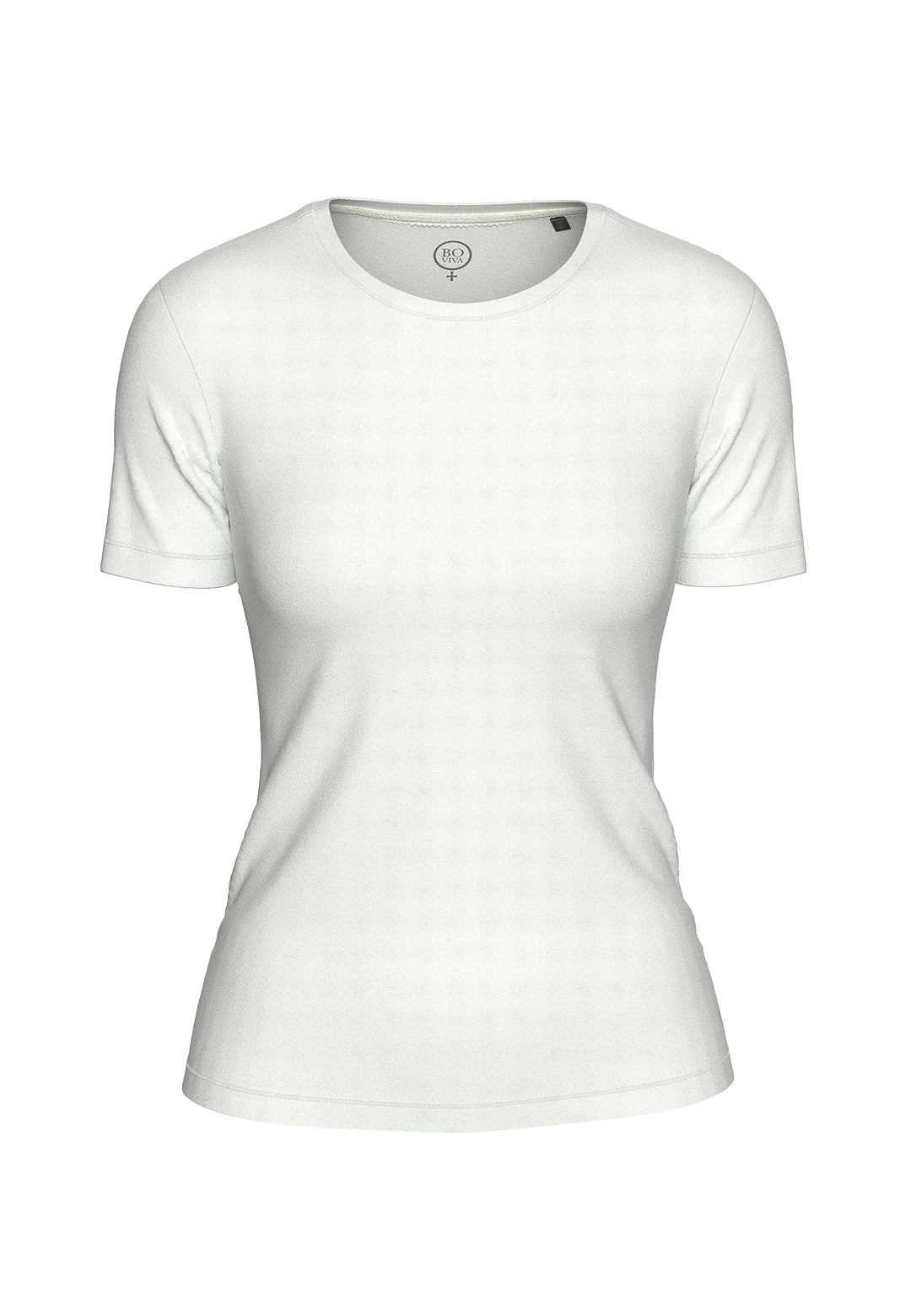 Boviva 10100 Damen Basic Rundhals (Round-Neck) Kurzarm T-Shirt/Jersey Tshirt Oberteile, Basics und S