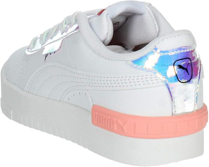 PUMA Mädchen Jada Crystal Wings Ps Sneaker 30.5 EU Puma White Peach Smoothie Puma Black, 30.5 EU Pum