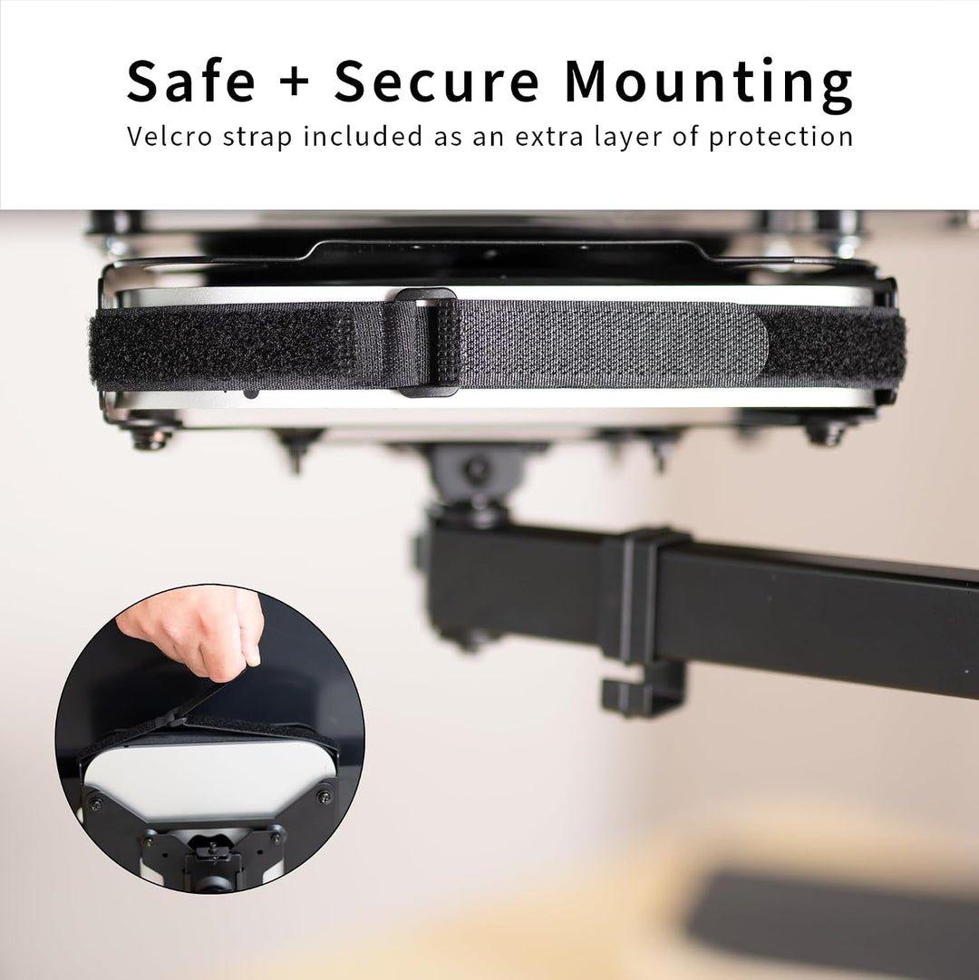 VIVO Behind Monitor VESA Mount Designed for Mac mini CPU, 2010 to mid 2024 Models, Monitor Arm Compu