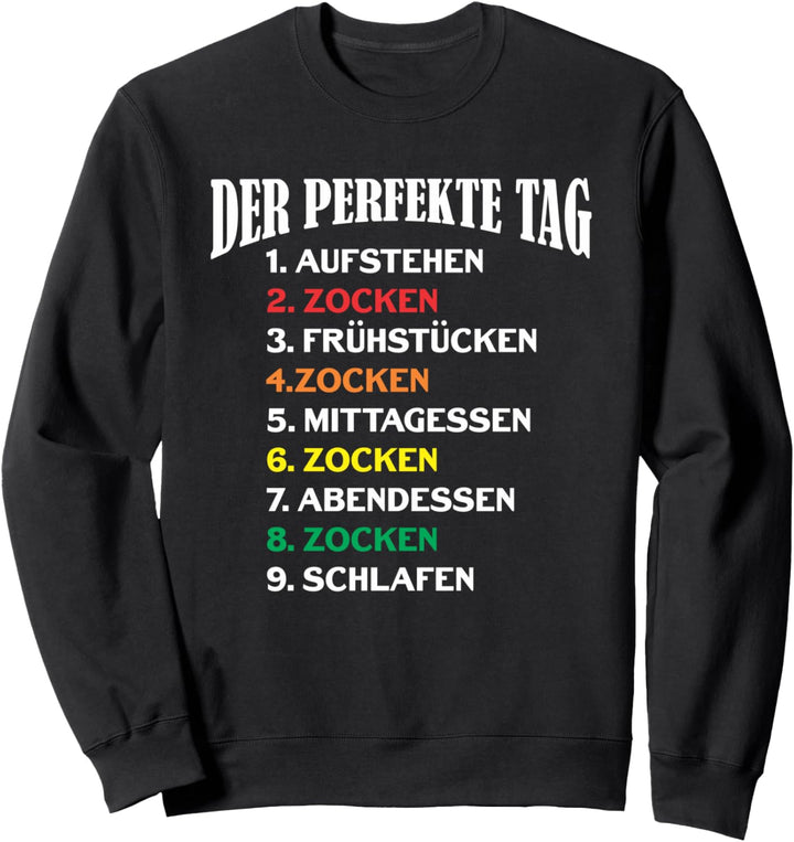 Lustige Zocker Gamer Gaming Kleidung Geschenk Sweatshirt