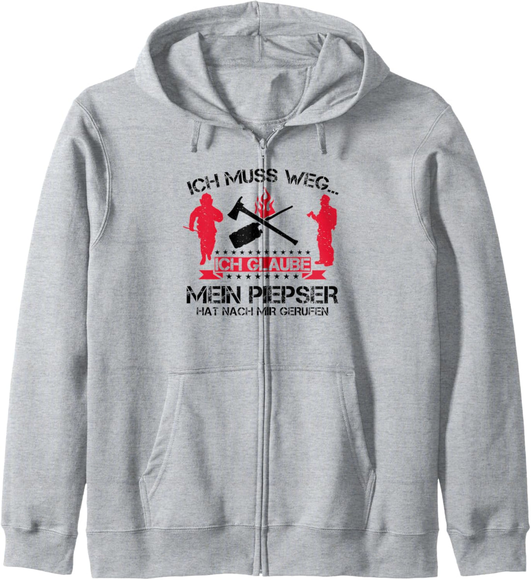 Ich Muss Weg Mein Piepser Hat Nach Mir Gerufen Feuerwehr Kapuzenjacke
