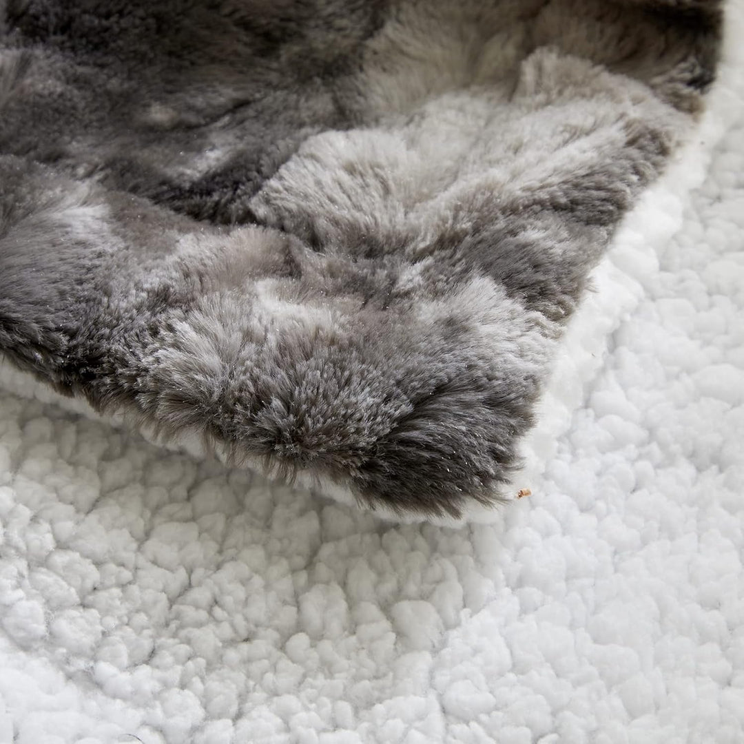 Wajade Kunstfelldecke – Sherpa Schafdecke – Comfort Luxuriöse Flauschige Kuscheldecke – weiche Decke