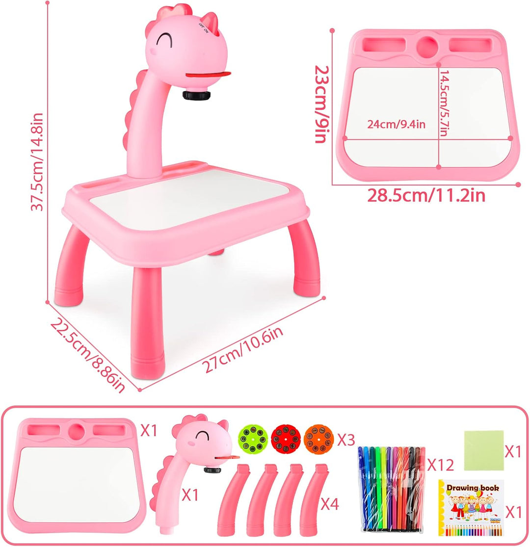 CS COSDDI Projektion Zeichentafel Kinder, Zeichenprojektor für Kinder, Projektor Verfolgen und Zeich