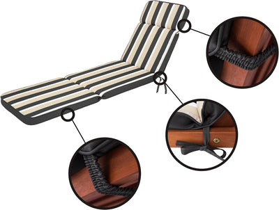 HOBBYGARDEN Kissen für Liegestuhl, Auflagen für Strandkörbe, Polsterauflage für Sonnenliege, Produkt