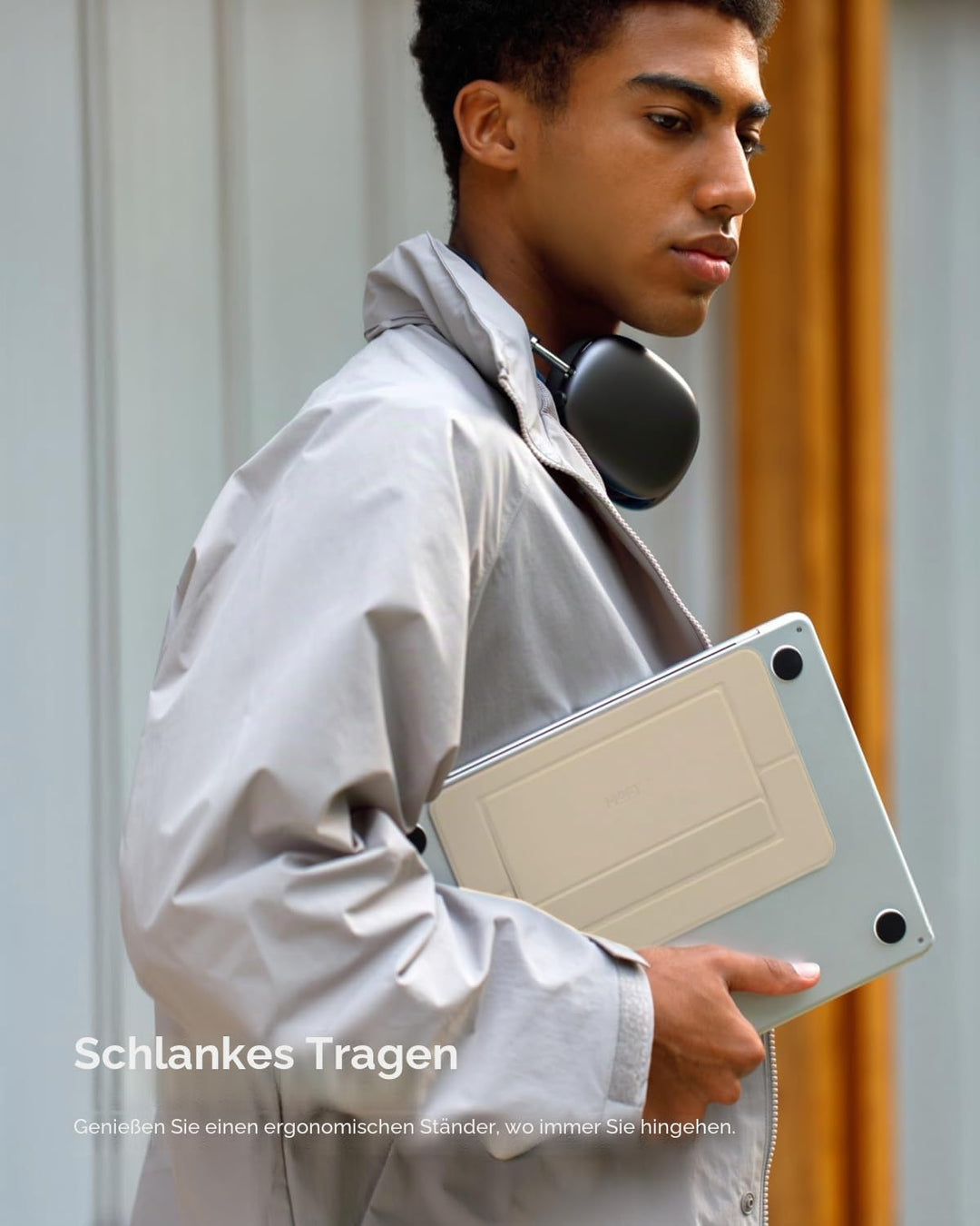 MOFT Invisible Airflow Laptopständer, mit Offenem Design für Wärmeableitung, Einstellbare Doppelwink