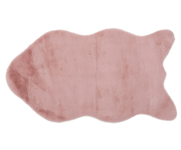 Gözze - Eleganter und Weicher Teppich aus Kunstleder, 70 x 130 cm - Altrosa Altrosa 70 x 130 cm (Rec