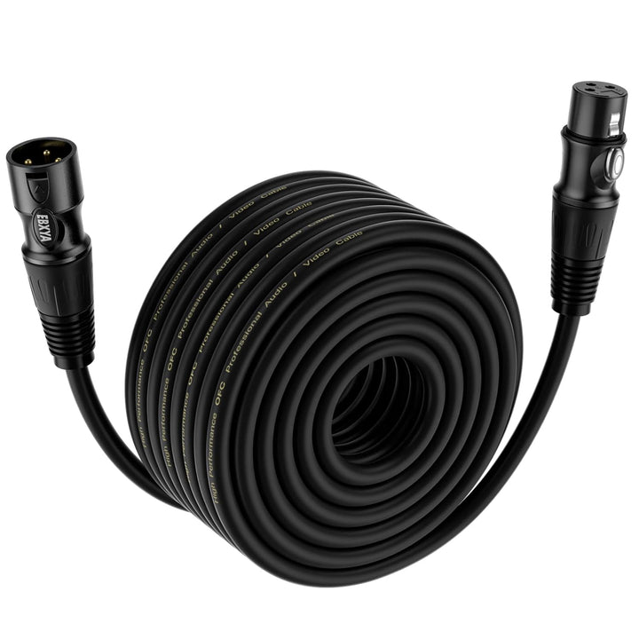 EBXYA XLR Kabel Mikrofonkabel 30M 3-Pin symmetrisch XLR Stecker auf Buchse Kabel Mikrofonkabel DMX K