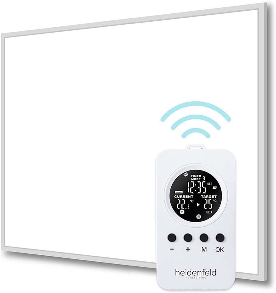 Heidenfeld Infrarotheizung HF-HP106-3 | 𝟭𝟬 𝐉𝐀𝐇𝐑𝐄 𝐆𝐀𝐑𝐀𝐍𝐓𝐈𝐄 - 300 Watt - 3-8 m² - Infrarot Heizkörper