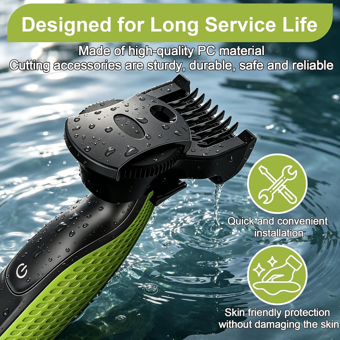 14-in-1 Verstellbarer Trimmaufsatz (0,4-10 mm) für Philips OneBlade, Präziser Ersatzklinge Aufsatz f