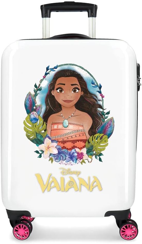 Disney Vaiana Kabinentrolley, Mehrfarbig, 38 x 55 x 20 cm, Hartplastik, seitlicher Kombinationsversc