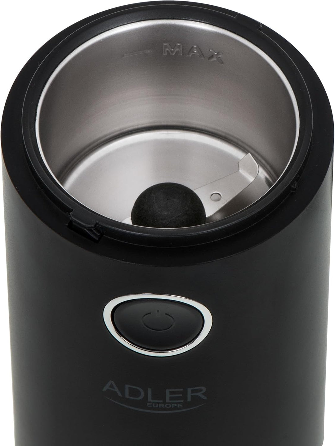 Adler AD 4446bs Elektrische Kaffeemühle aus Edelstahl, 150 W, Füllmenge bis zu 75g, Mühle für Kaffee