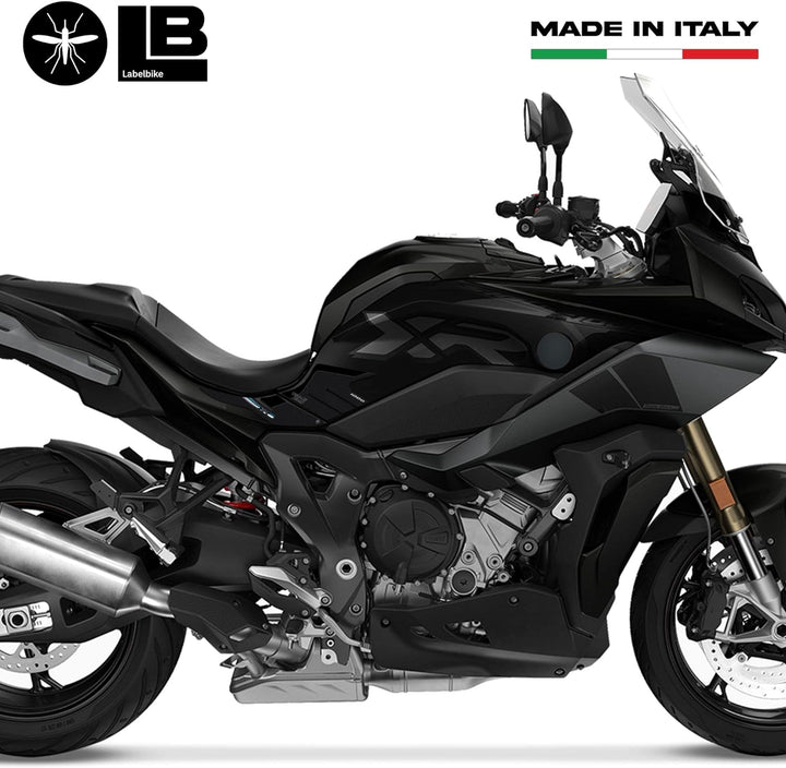 labelbike - 3D Aufkleber Motorrad-Tankseitenschutz kompatibel mit BMW S1000XR Triple Black 2020-2023