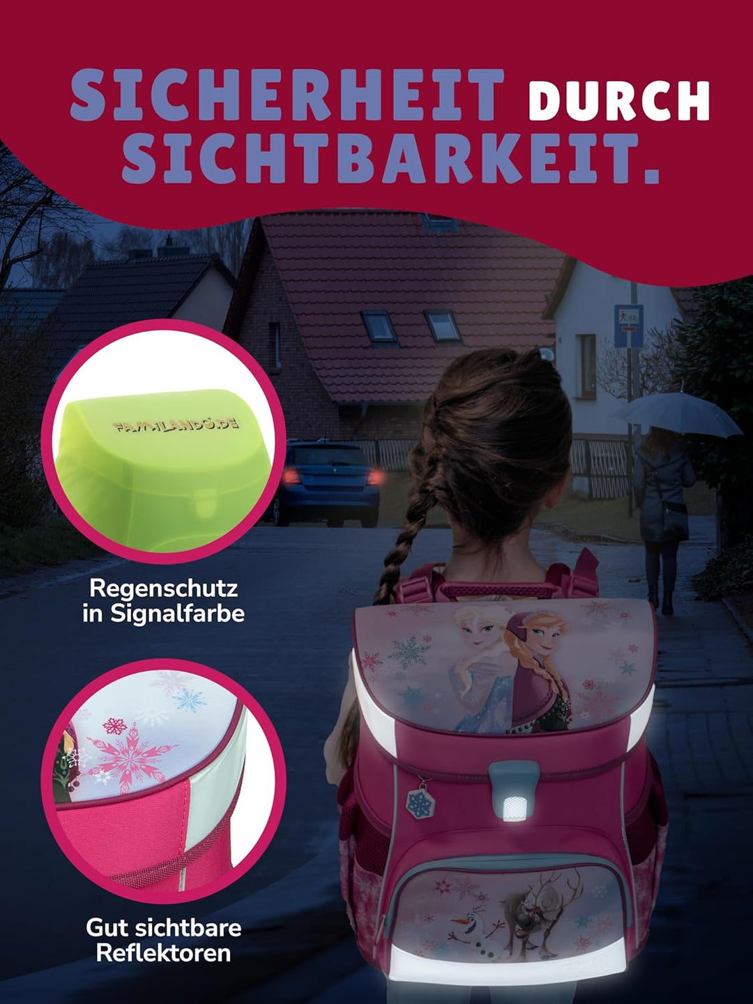 Disney die Eiskönigin Anna & Elsa Schulranzen-Set 9-tlg. Scooli Campus Fit Frozen Magic mit Sporttas