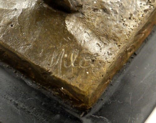 Kunst & Ambiente - Abstrakte Bronzefigur - Beleibte Tänzerin - signiert Milo - Echte Bronze - XXL Tä