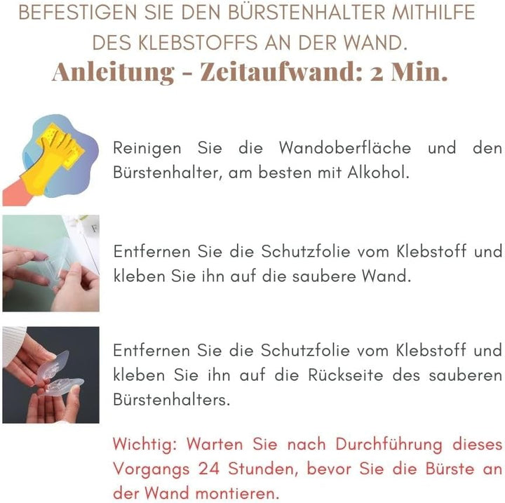 Erreke Toilettenbürste Silikon, Klobürste Silikon, WC Bürste, Klobürste Edelstahl, Toilettenbürste E