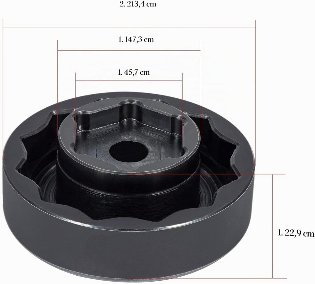 Vorder- und Hinterradachsenmuttern-Steckschlüssel 30mm + 50mm für Ducati Motorrad ATVs Super Bike 10