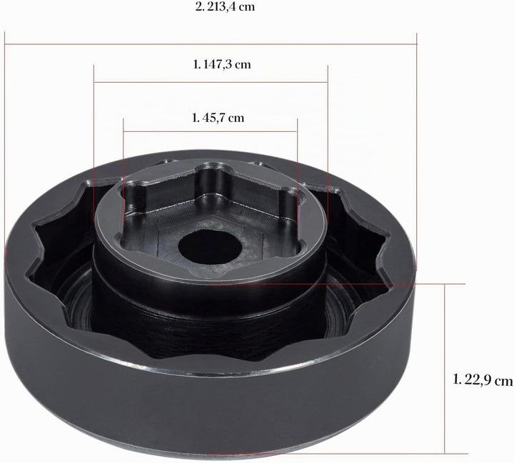 Vorder- und Hinterradachsenmuttern-Steckschlüssel 30mm + 50mm für Ducati Motorrad ATVs Super Bike 10