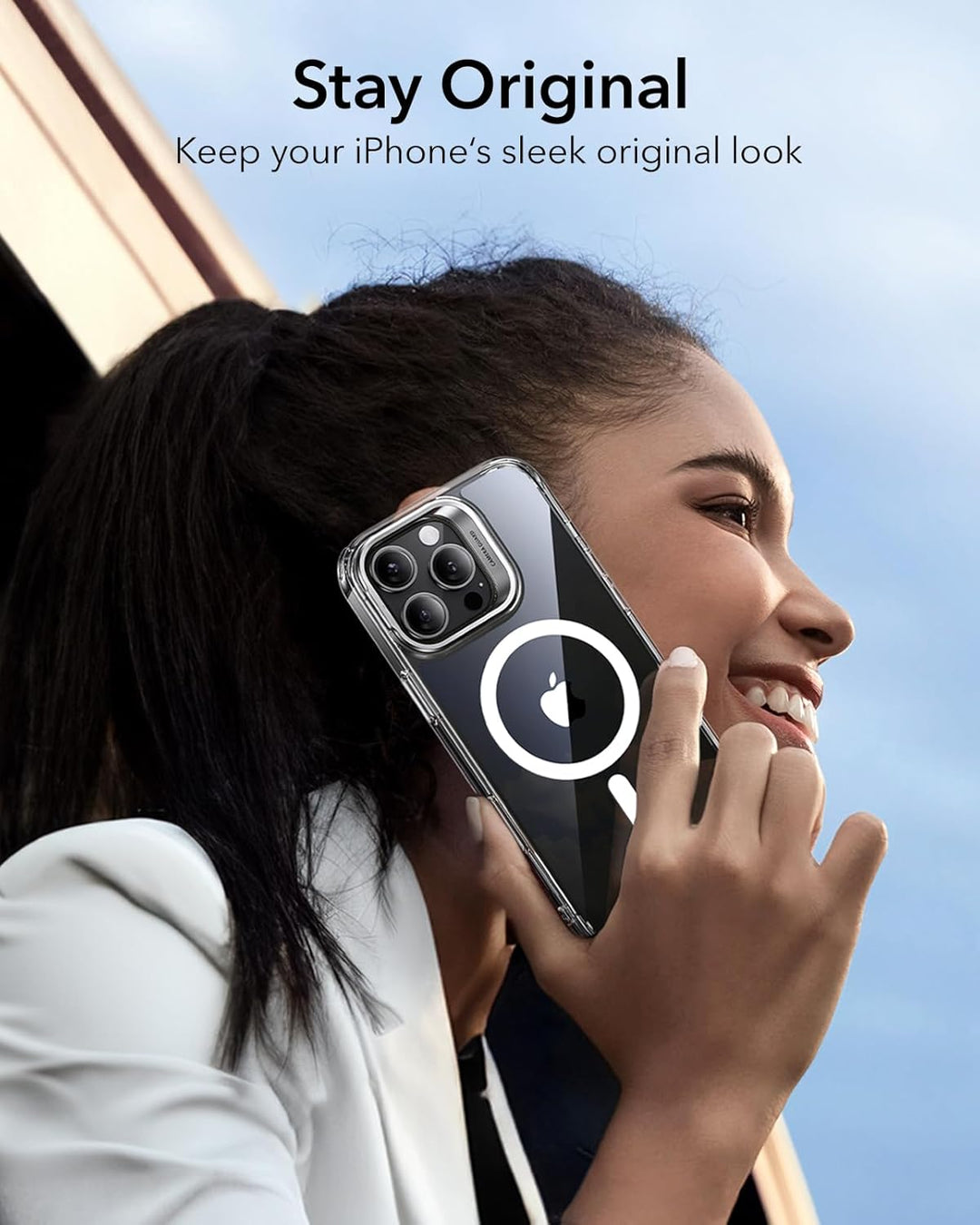 ESR für iPhone 16 Pro Max Hülle [Kamerasteuerung] Kompatibel mit MagSafe [Versteck Robust Ständer] M
