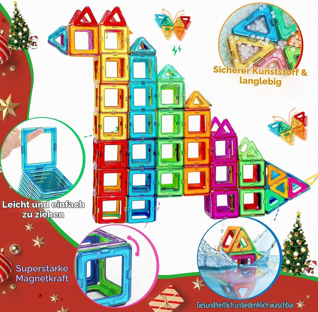 Magnetische Bausteine Spielzeug ab 3 Jahre alte Magnetspielzeug Magnete für Kinder Geschenk für Mädc