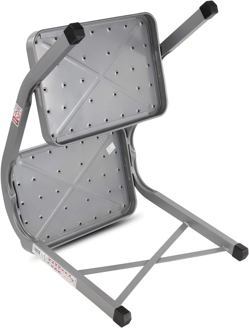 HABA Doppeltrittstufe | 634x381x380mm | gummiert | 4kg | geprüft bis 150 kg | Grau (Tritt)