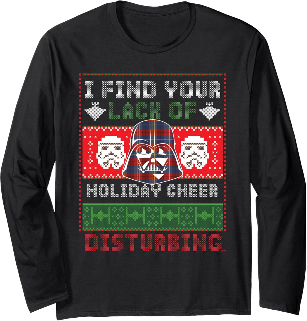 Star Wars Darth Vader Ugly Christmas Sweater Langarmshirt