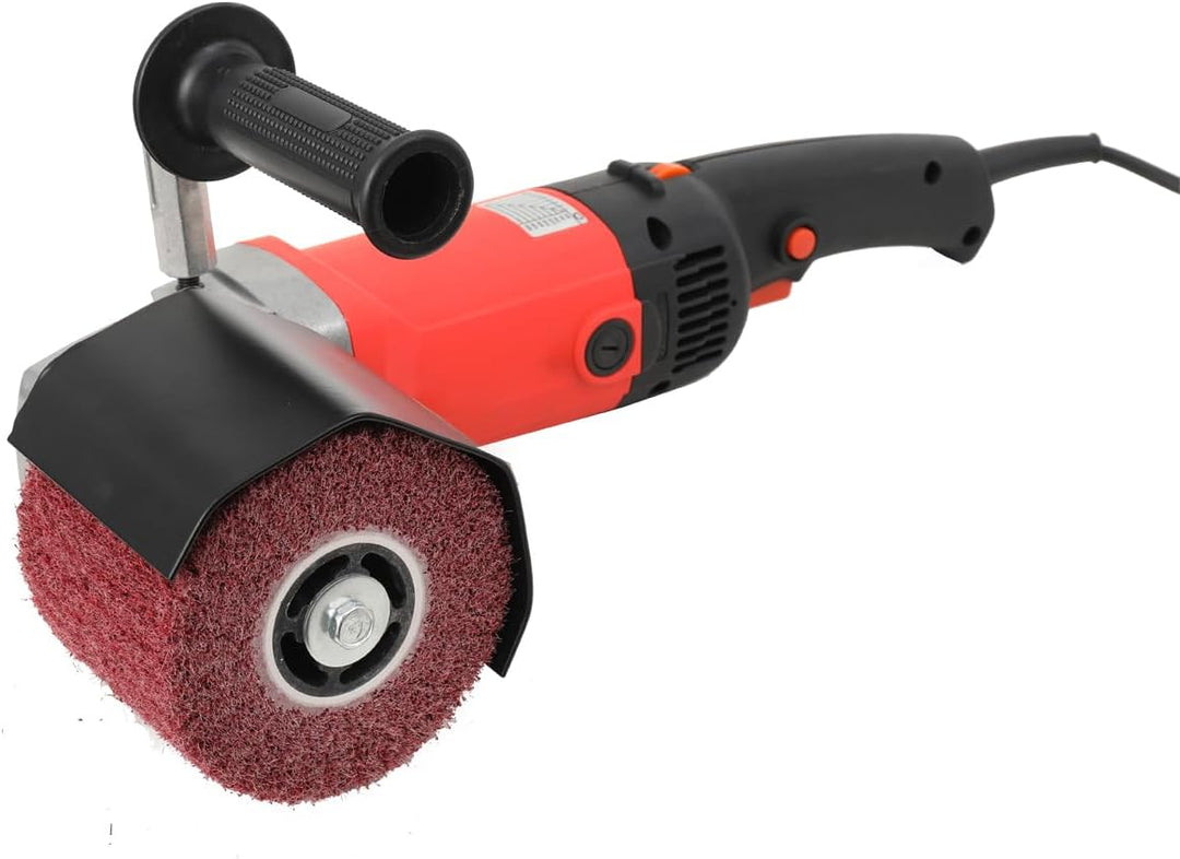 1400W Satiniermaschine, Bürstenschleifer Schleifmaschine Winkelschleifer Poliermaschine Rad polierer