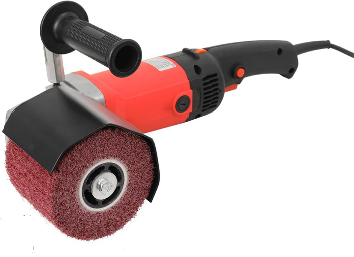 1400W Satiniermaschine, Bürstenschleifer Schleifmaschine Winkelschleifer Poliermaschine Rad polierer