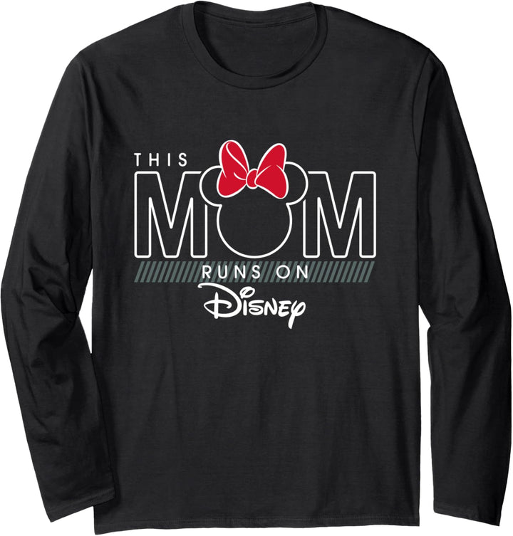 Disney Minnie Mouse This Mom Runs on Disney Langarmshirt