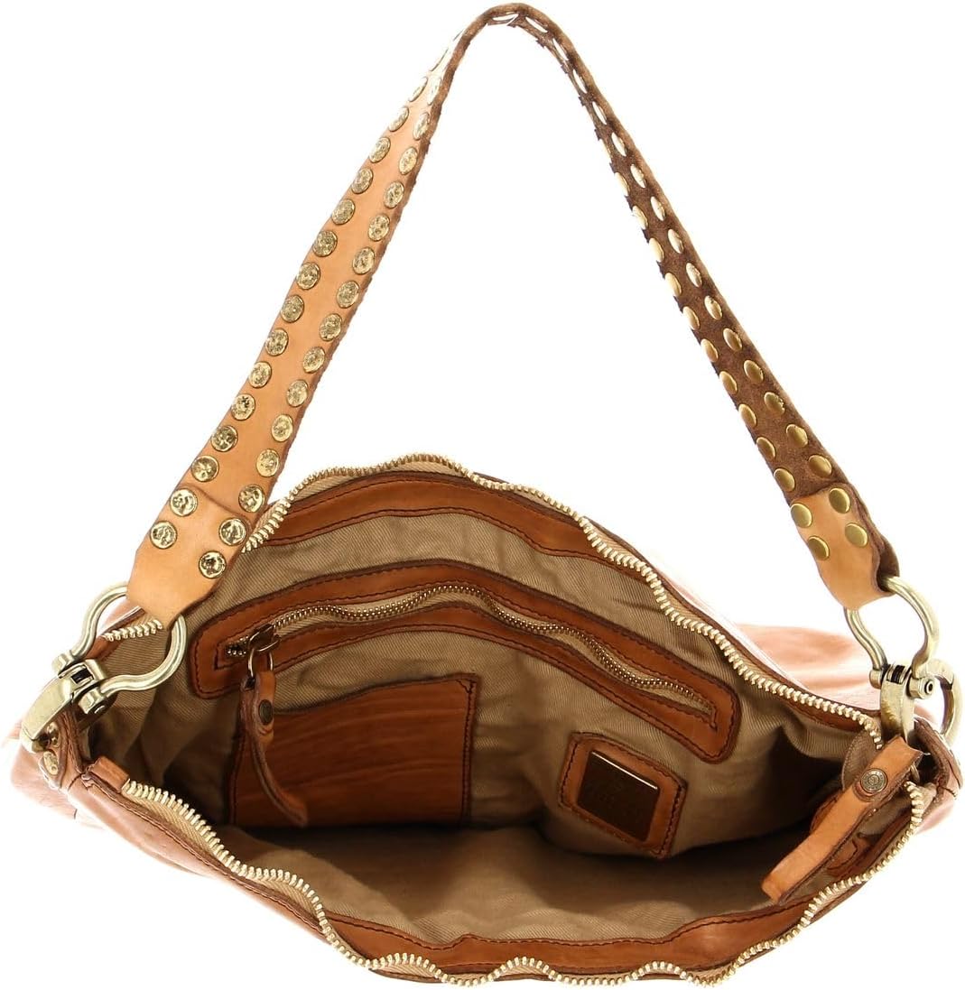 Campomaggi Alabama - Schultertasche 35 cm cammello
