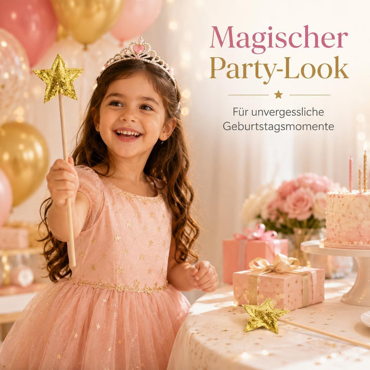 TOYANDONA Stern Zauberstab 2 Stücke Fee Zauberstab Angel Fairy Wands Sticks Princess Party Geburtsta