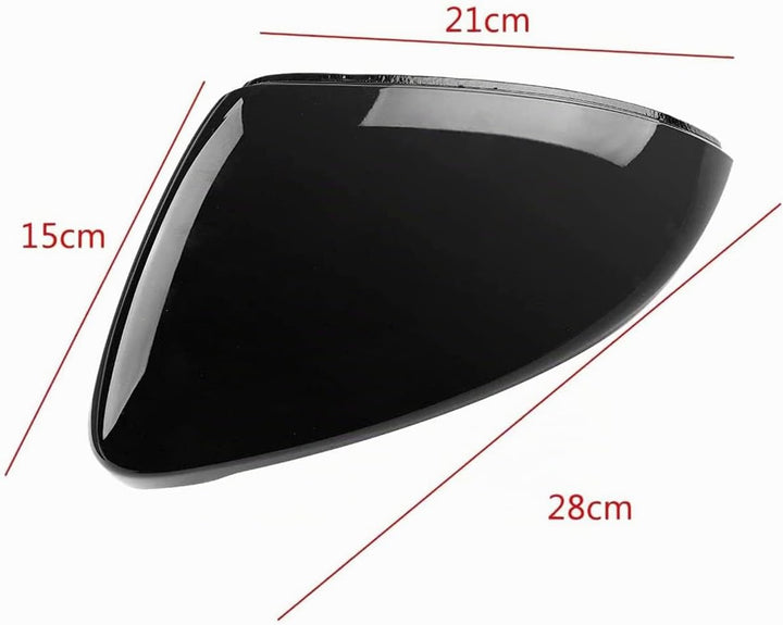 KYYET Kompatibel mit Golf 7 MK7 7.5 Gtd R L E-Golf Seitenflügel Rückspiegel Abdeckkappen 2013–2017 g