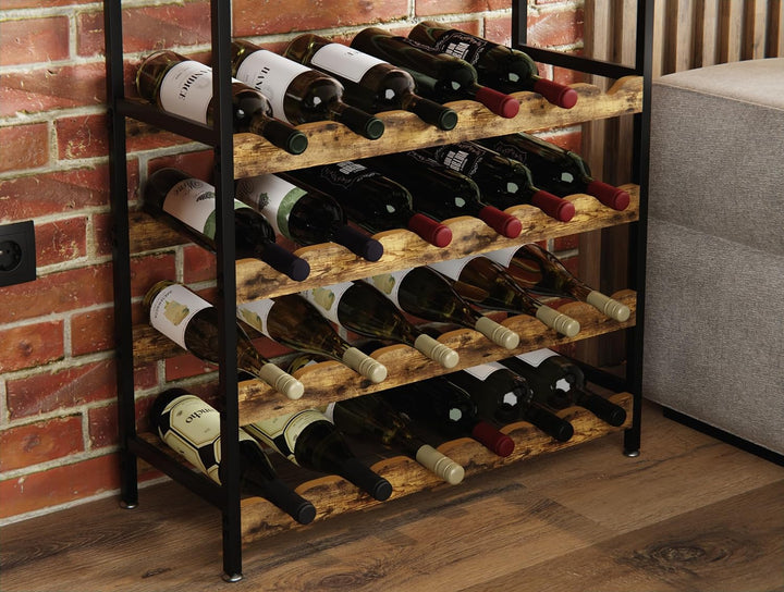 Lenmar, Weinregal aus Metall für Flaschen, 7-30 Flaschen, Wein, Flaschenregal, Kellerregal, Regale,
