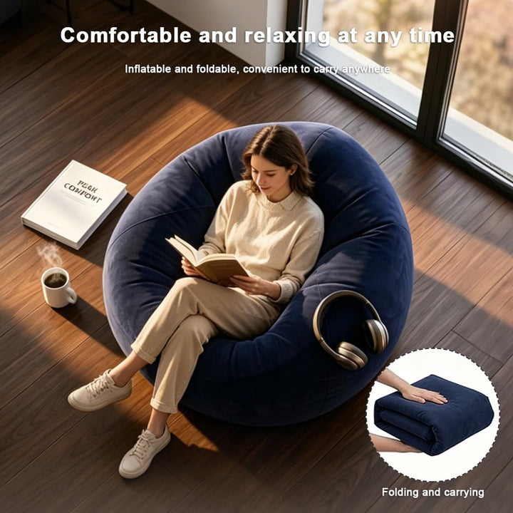 Aufblasbarer Sitzsack, Aufblasbarer Sessel, Sitzsack Aufblasbar Mit Luftpumpe, Aufblasbares Stuhl So