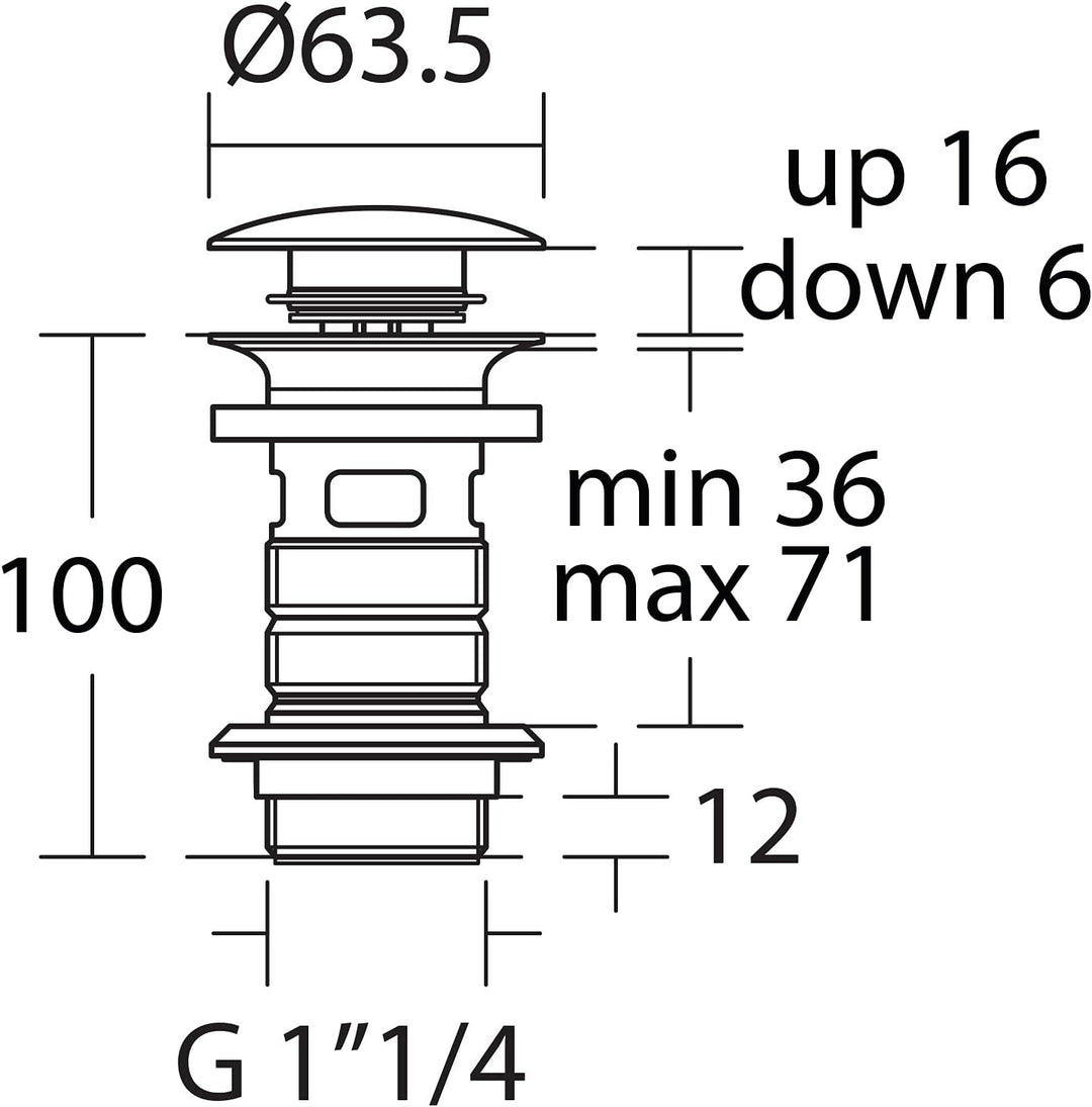 Ideal Standard E1482XG Schaftventil