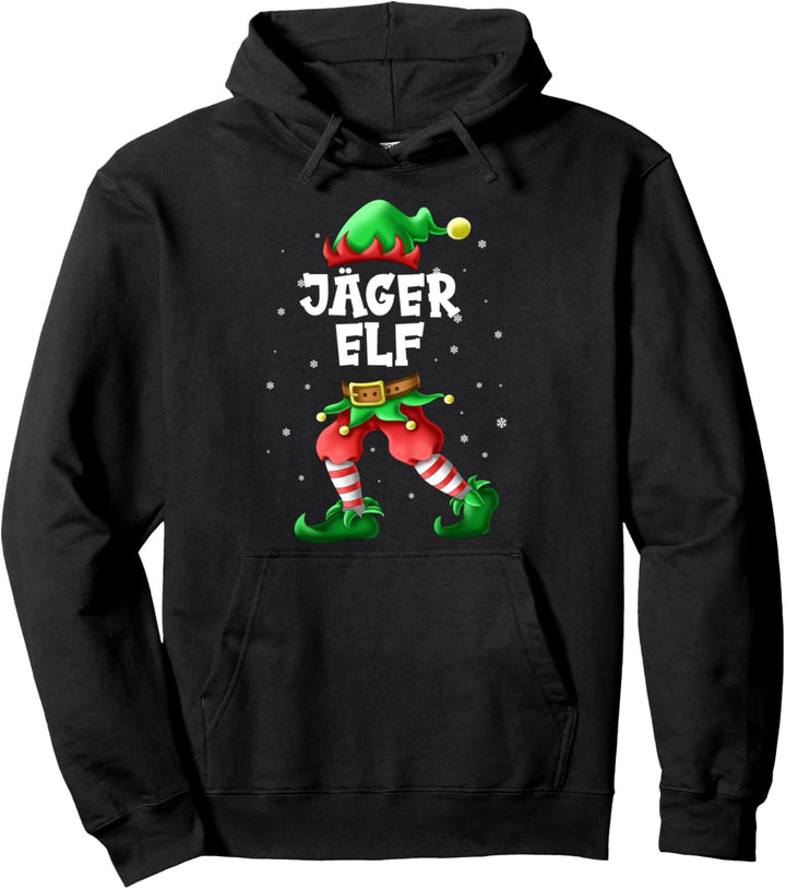 Jäger Elf Partnerlook Familien Outfit Weihnachten Pullover Hoodie
