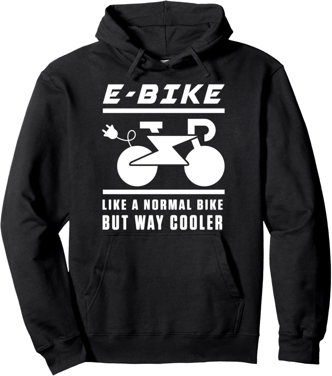 E-Bike Fahrrad Bike Radsport Elektrofahrrad Sport Geschenk Pullover Hoodie