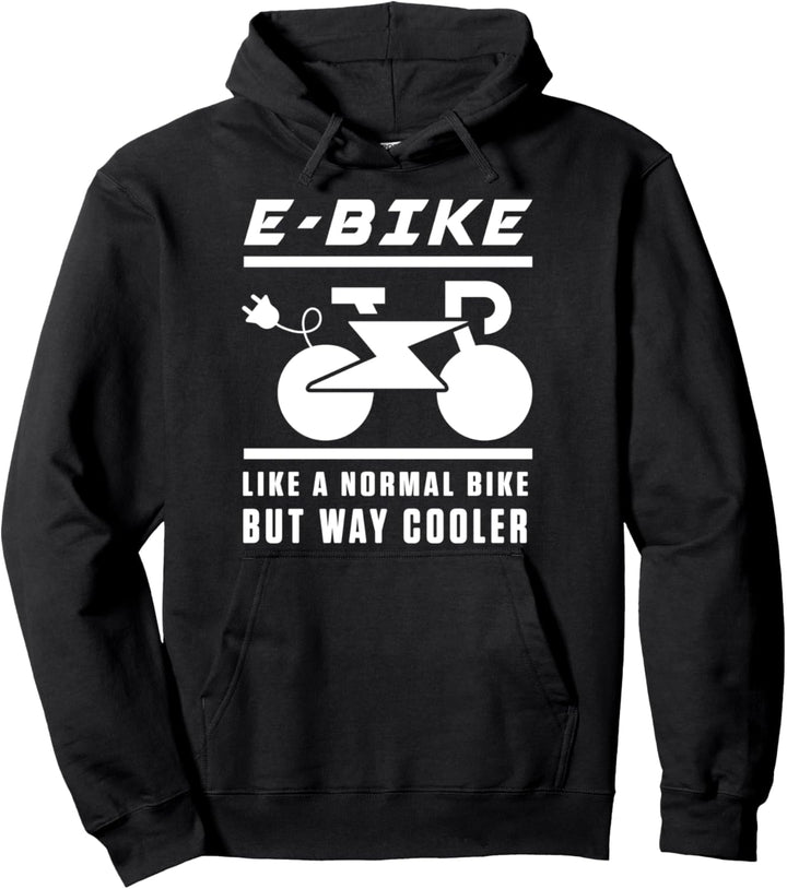 E-Bike Fahrrad Bike Radsport Elektrofahrrad Sport Geschenk Pullover Hoodie